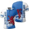 Scotland Coat Of Arms Polo Shirt Quarter Style J7