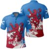 Scotland Coat Of Arms Polo Shirt Spaint Style J8W