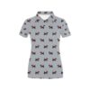 Scottish Christmas Themed Terriers Print Design Lks3018 Women'S Polo Shirt