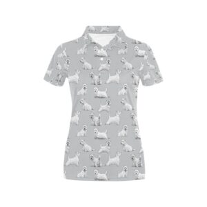 Scottish Terriers Print Design Lks3011 Women'S Polo Shirt