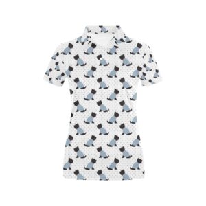 Scottish Terriers Print Design Lks3013 Women'S Polo Shirt