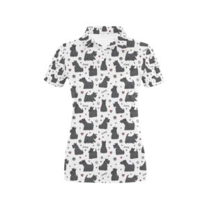 Scottish Terriers Print Design Lks3015 Women'S Polo Shirt