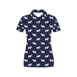Scottish Terriers Print Design Lks3019 Women'S Polo Shirt