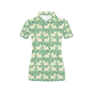 Scottish Terriers Print Design Lks302 Women'S Polo Shirt