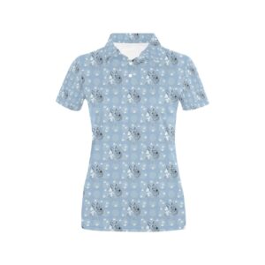 Scottish Terriers Print Design Lks308 Women'S Polo Shirt