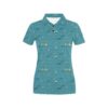 Scuba Driving Pattern Print Design Lks306 Women'S Polo Shirt