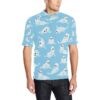Sea Lion Cute Pattern Print Design 03 Men Polo Shirt