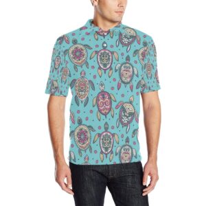 Sea Turtle Art Pattern Men Polo Shirt