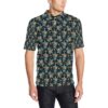 Sea Turtle Colorful With Bubble Print Men Polo Shirt