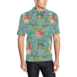 Sea Turtle Pattern Print Design T012 Men Polo Shirt