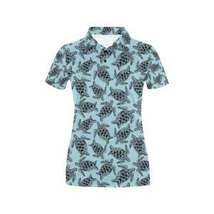Sea Turtle Print Design Lks3010 Women'S Polo Shirt