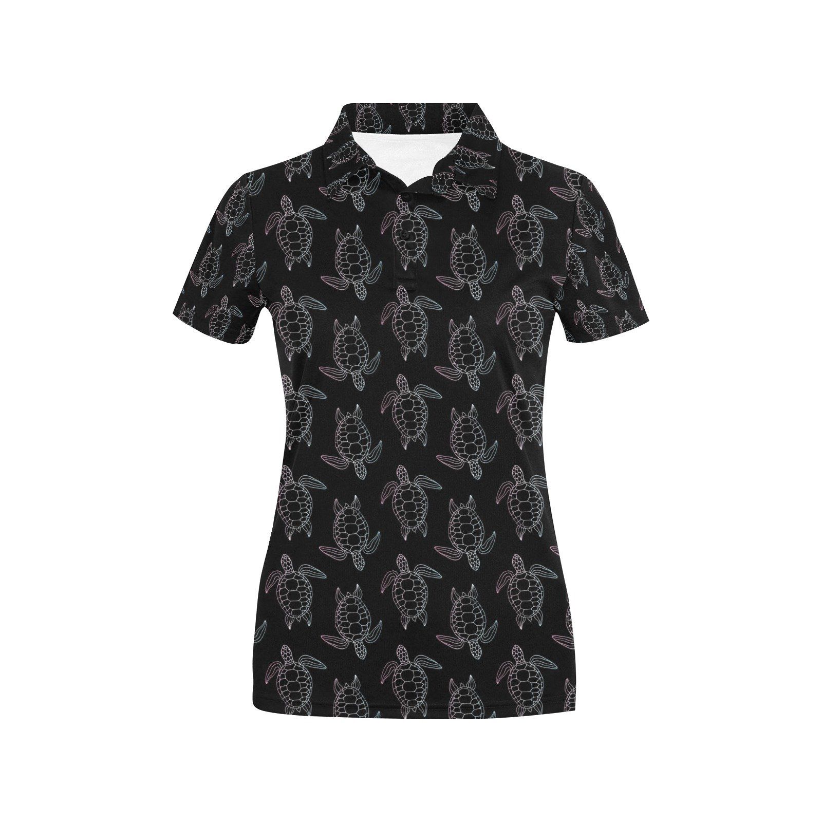 Sea Turtle Print Design Lks3012 Women'S Polo Shirt Sea Turtle Print Design Lks3012 Women'S Polo Shirt