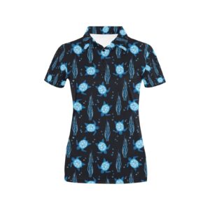 Sea Turtle Print Design Lks3013 Women'S Polo Shirt