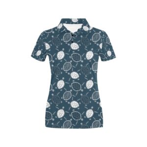 Sea Turtle Print Design Lks3015 Women'S Polo Shirt