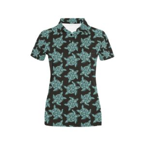 Sea Turtle Print Design Lks302 Women'S Polo Shirt
