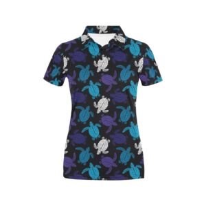 Sea Turtle Print Design Lks306 Women'S Polo Shirt