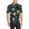 Sea Turtle Stamp Pattern Men Polo Shirt