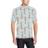 Seahorse Pattern Print Design 01 Men Polo Shirt