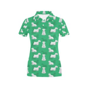Sealyham Terriers Print Design Lks301 Women'S Polo Shirt