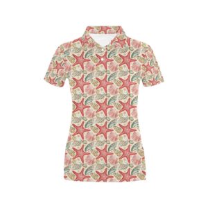 Seashell Print Design Lks301 Women'S Polo Shirt