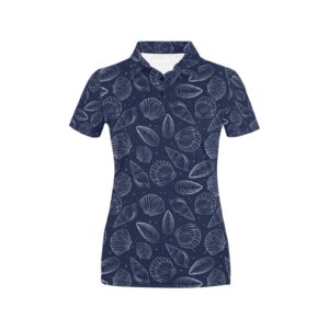 Seashell Print Design Lks3011 Women'S Polo Shirt