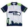 Seattle Seahwks Gradient Polo Shirt 3D All Over Print Shirt3813 Hoodie Zipper Sweater
