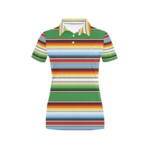 Serape Print Design Lks302 Women'S Polo Shirt