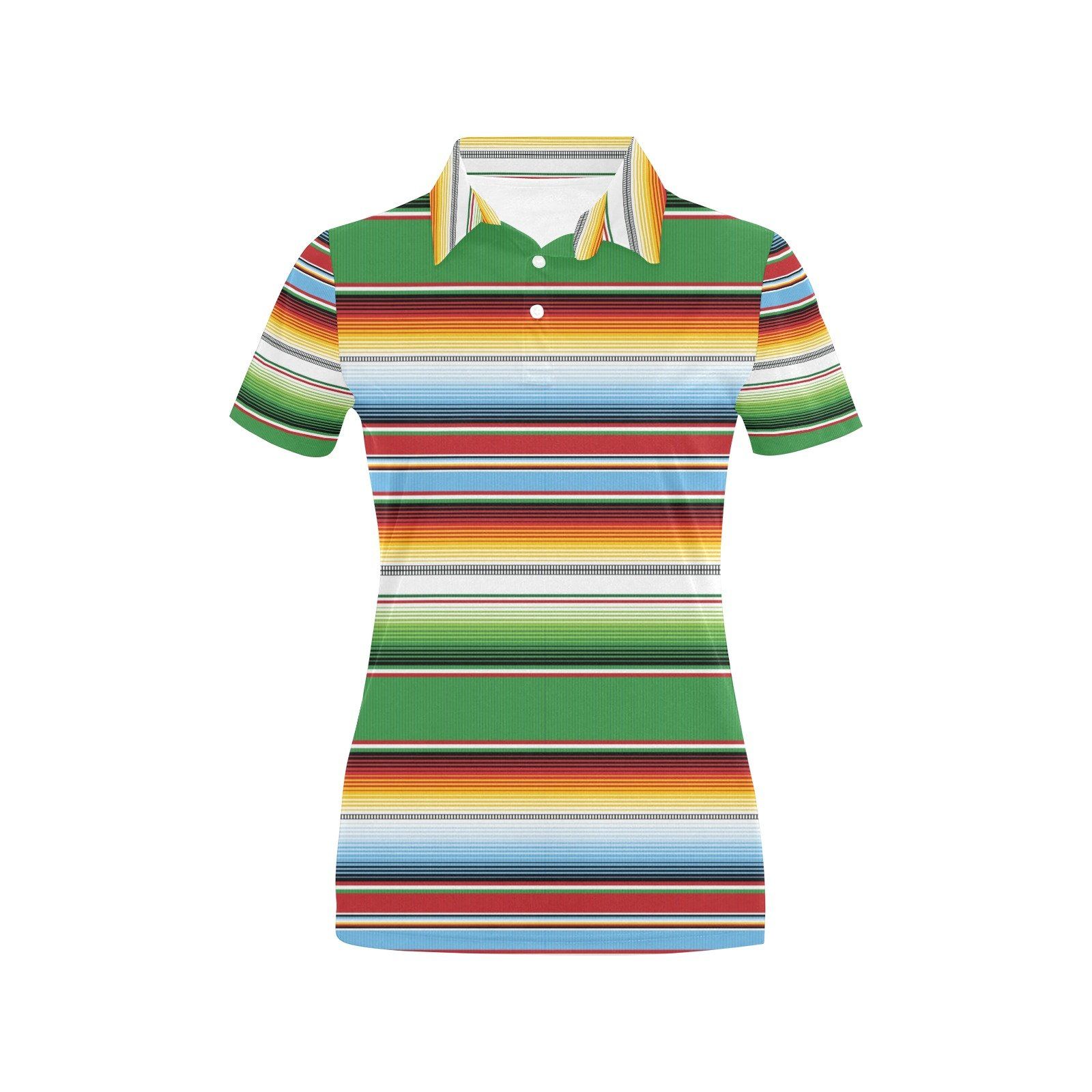 Serape Print Design Lks302 Women'S Polo Shirt Serape Print Design Lks302 Women'S Polo Shirt