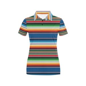 Serape Print Design Lks303 Women'S Polo Shirt
