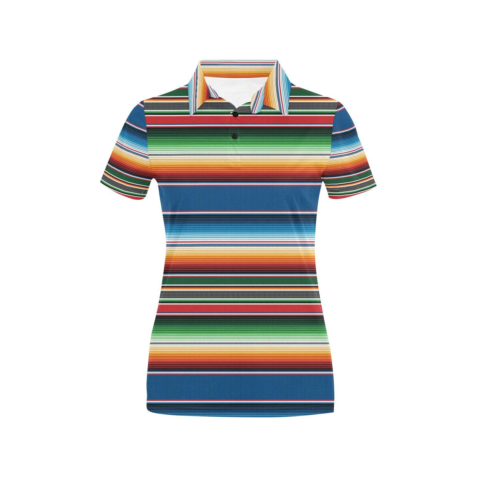 Serape Print Design Lks303 Women'S Polo Shirt Serape Print Design Lks303 Women'S Polo Shirt