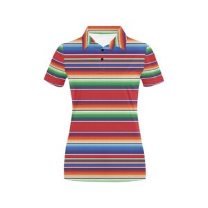 Serape Print Design Lks304 Women'S Polo Shirt