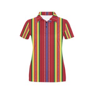 Serape Print Design Lks305 Women'S Polo Shirt