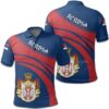 Serbia Coat Of Arms Polo Shirt Cricket Style J5W