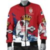 Serbia Men's Bomber Jacket - Serbian Eagle / Orthodox Cross A7 Bomber Jacket