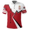 Serbia Polo Shirt Lightning A02