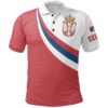 Serbia Polo Shirt - Serbia Flag (Red) - BN18