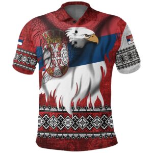 Serbia Polo Shirt Serbian Eagle Special Version A7