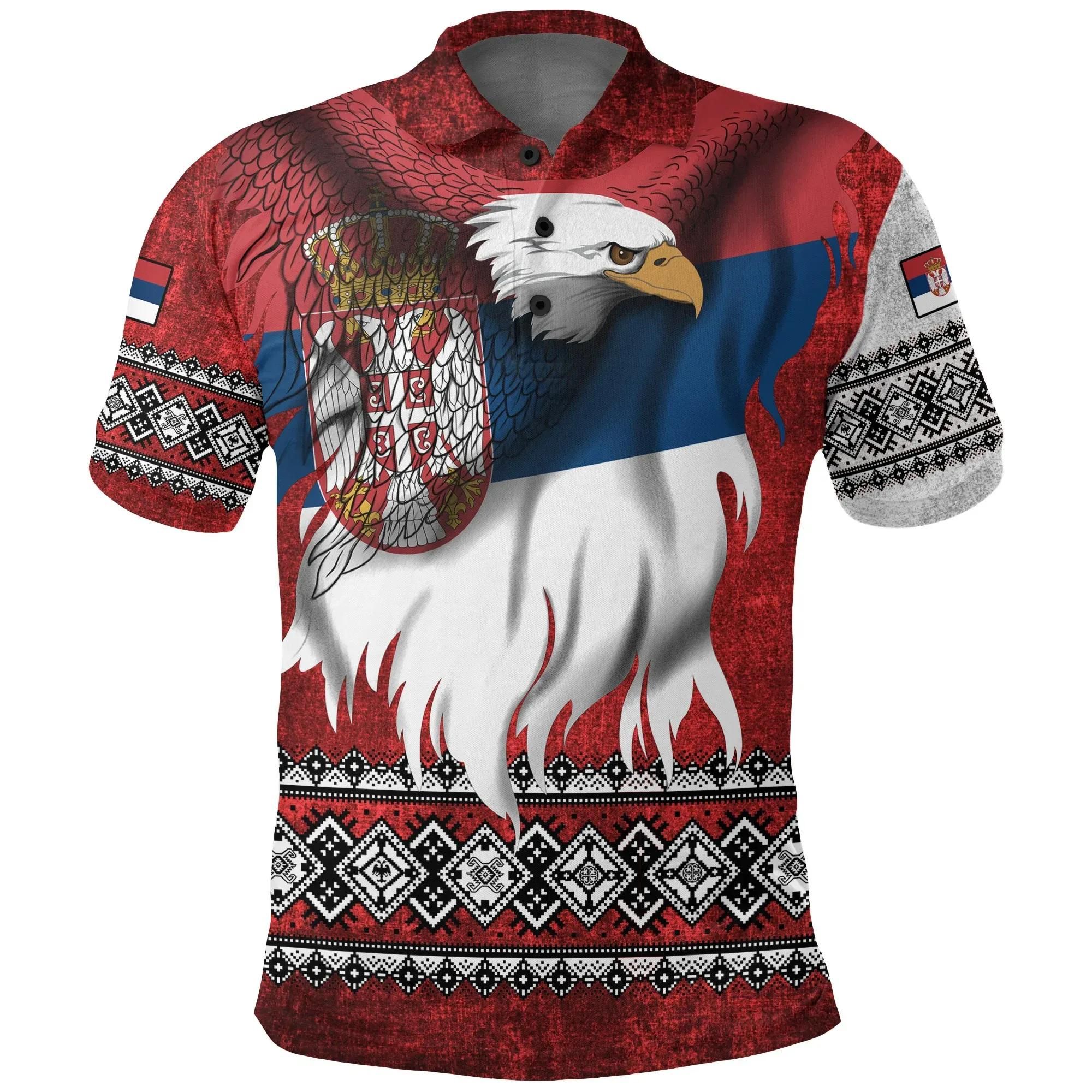 Serbia Polo Shirt Serbian Eagle Special Version A7 Serbia Polo Shirt Serbian Eagle Special Version A7