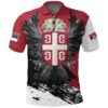 Serbia Polo Shirt Serbian Eagle Tattoo A7