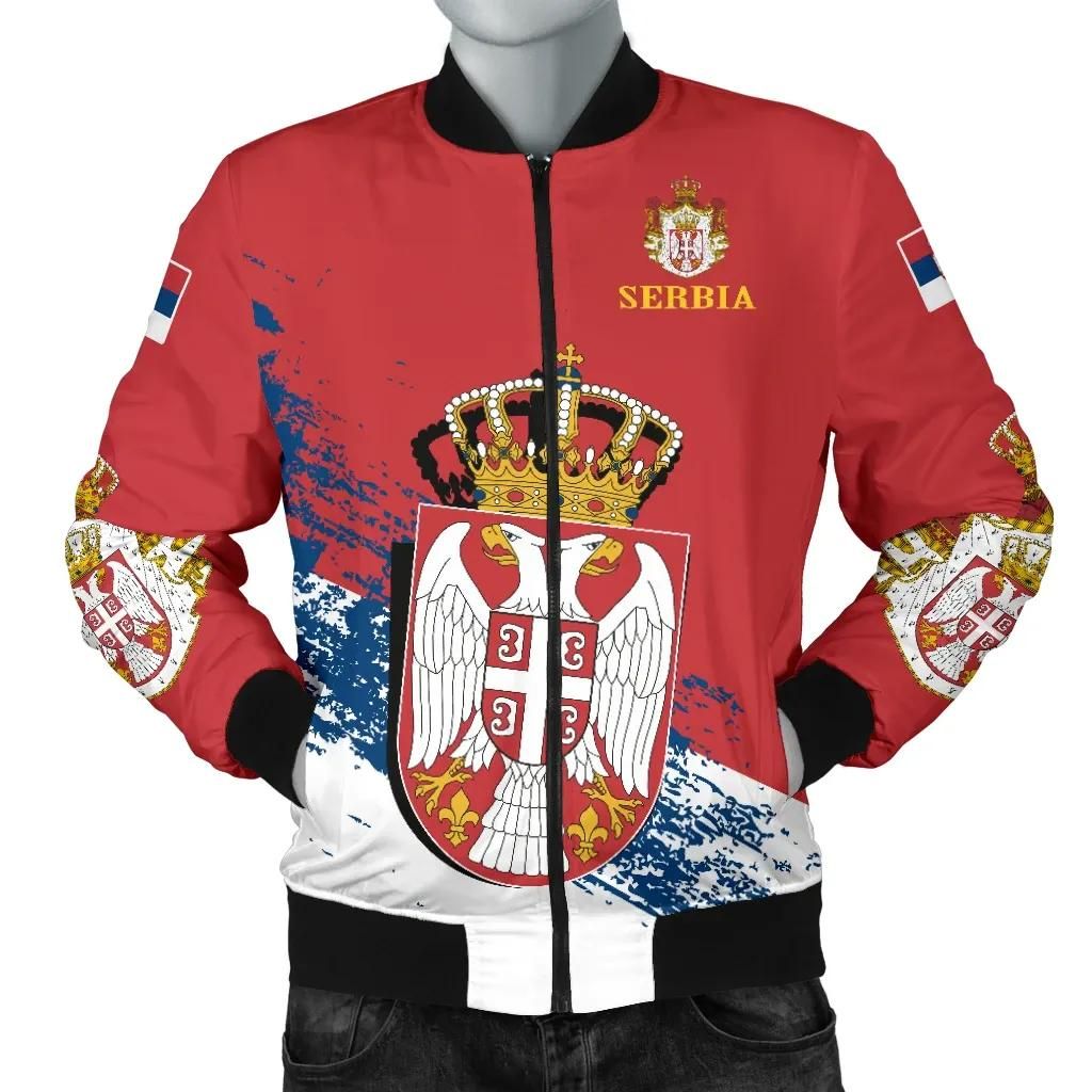 Serbia Special Men's Bomber Jacket A5 Bomber Jacket Serbia Special Men's Bomber Jacket A5 Bomber Jacket