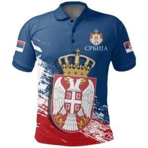 Serbia Special Polo Shirt - Blue Version A7