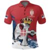Serbia Special Polo Shirt - Serbian Eagle / Orthodox Cross A7