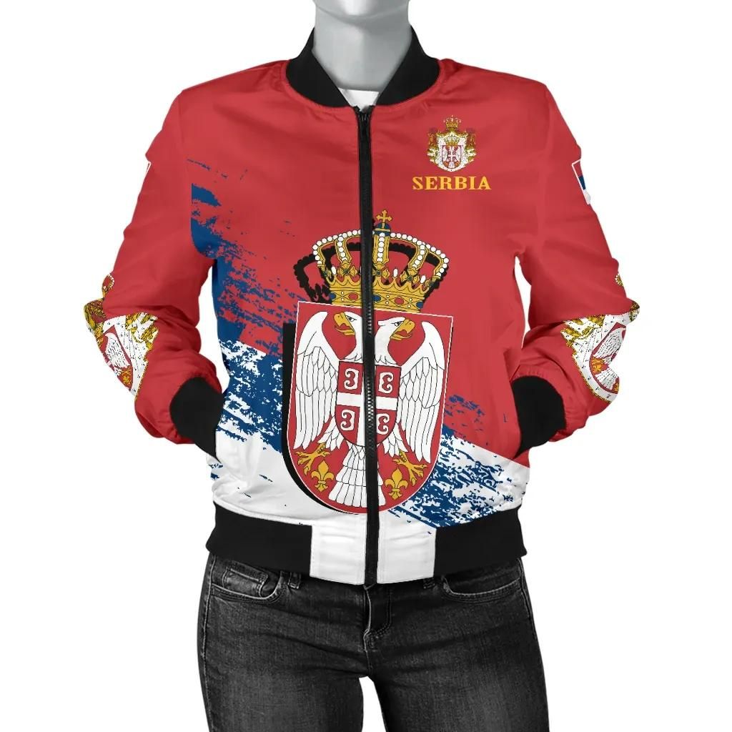 Serbia Special Women's Bomber Jacket A5 Bomber Jacket Serbia Special Women's Bomber Jacket A5 Bomber Jacket