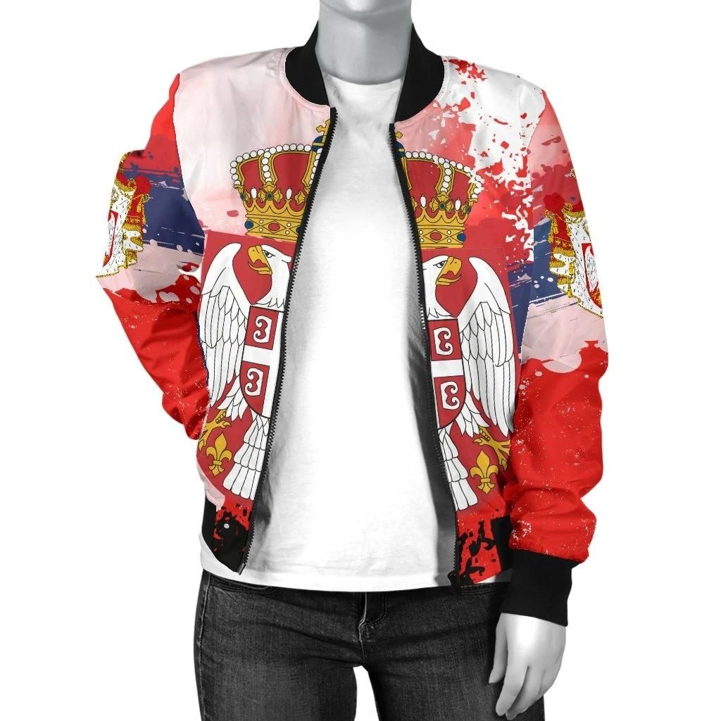 Serbia-Womens-Bomber-Jacket-Serbia-National-Flag-and-Emblem-A27-Bomber-Jacket-2