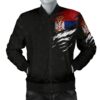 Serbia in Me Men's Bomber Jacket - Special Grunge Style A7 Bomber Jacket