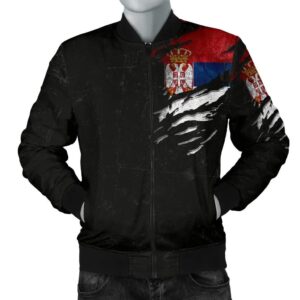 Serbia in Me Men's Bomber Jacket - Special Grunge Style A7 Bomber Jacket