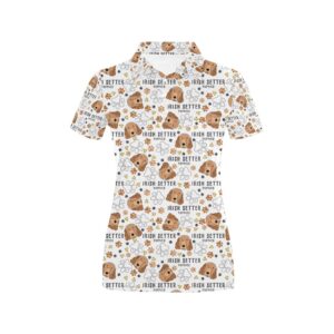 Setters Irish Print Design Lks301 Women'S Polo Shirt