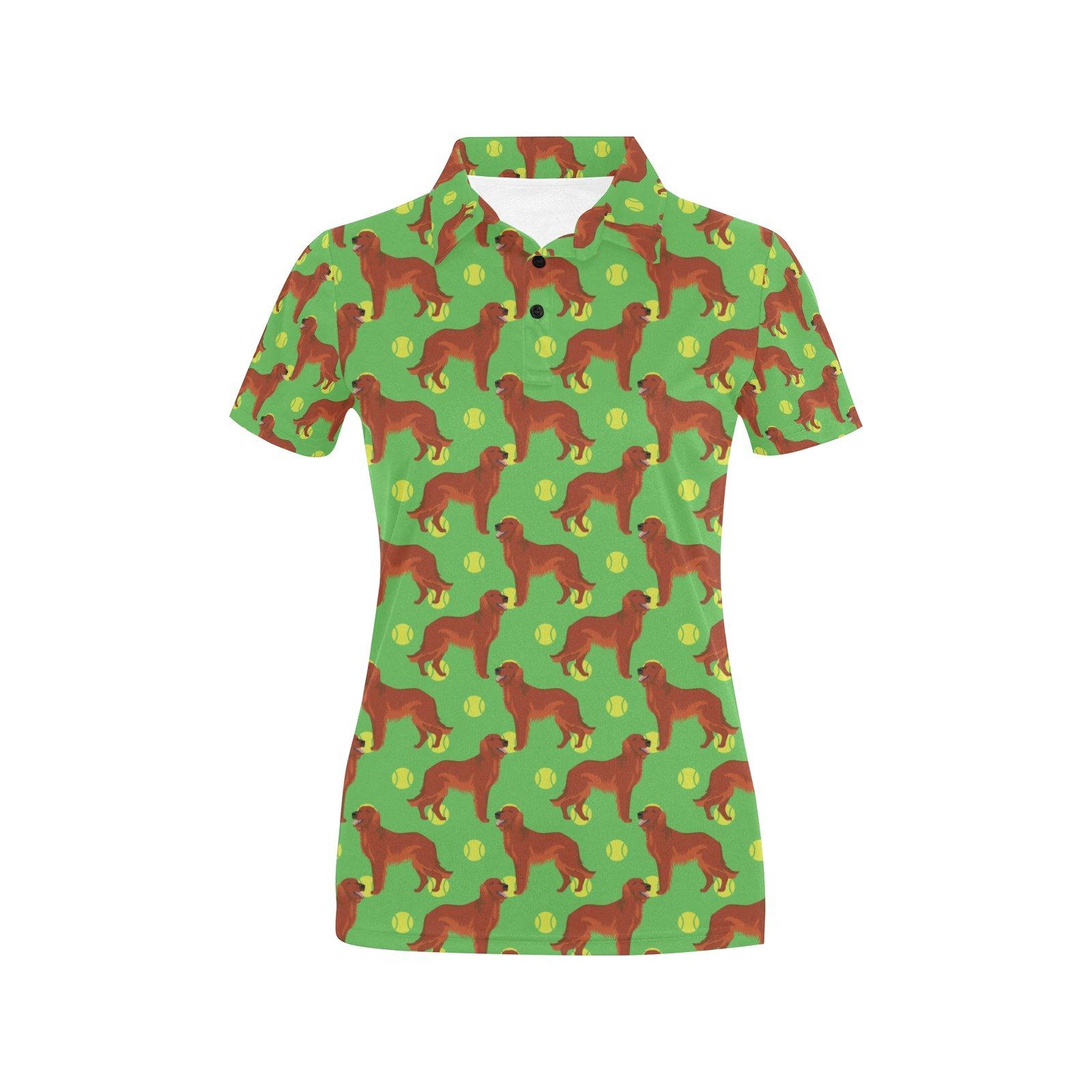 Setters Irish Print Design Lks302 Women'S Polo Shirt Setters Irish Print Design Lks302 Women'S Polo Shirt