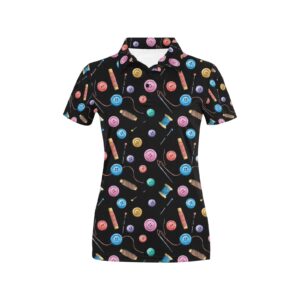 Sewing Print Design Lks309 Women'S Polo Shirt