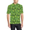 Shamrock Clover Print Men Polo Shirt